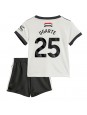 Manchester United Manuel Ugarte #25 Ausweichtrikot für Kinder 2024-25 Kurzarm (+ Kurze Hosen)